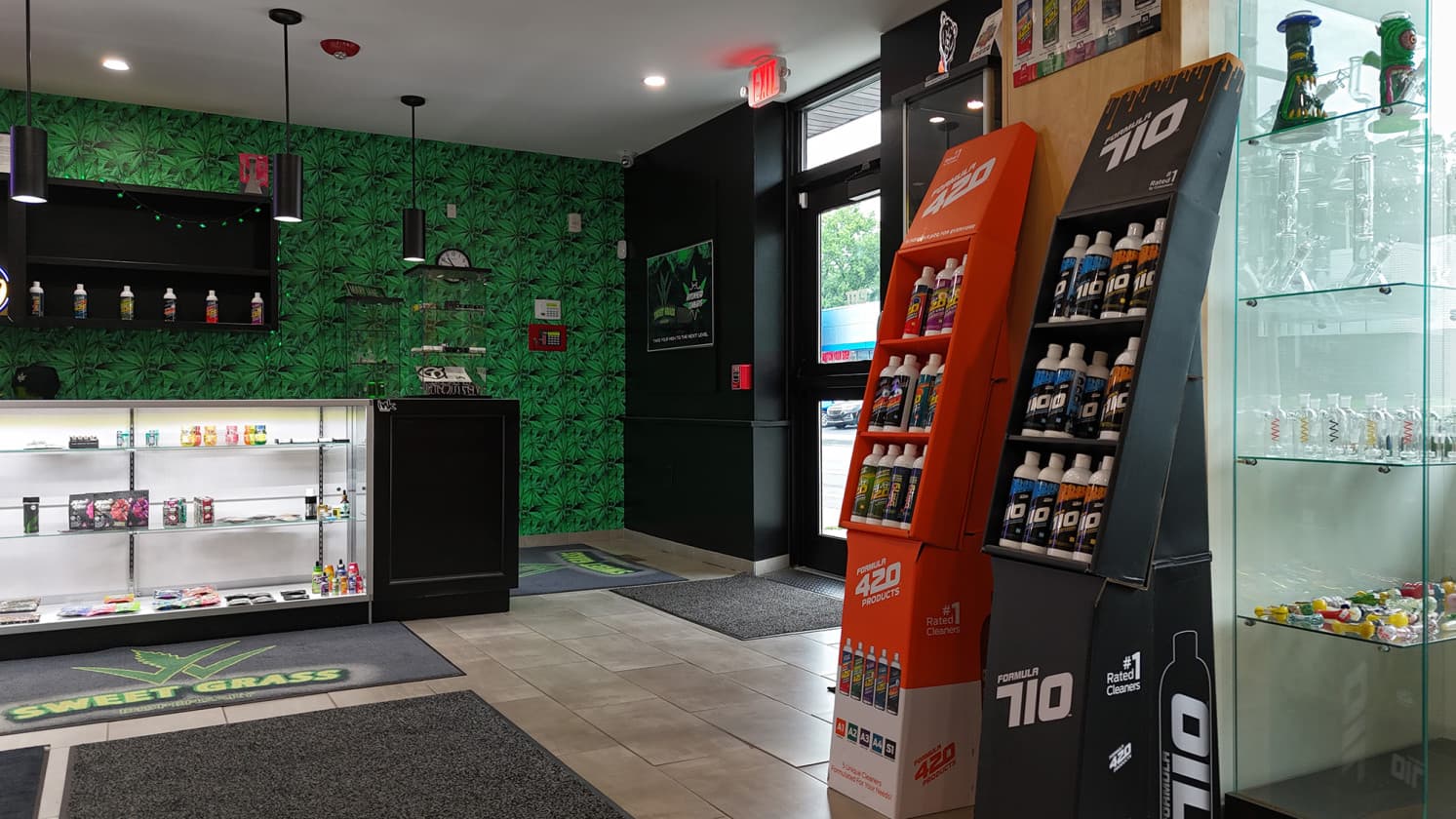 Inside Sweet Grass Dispensary