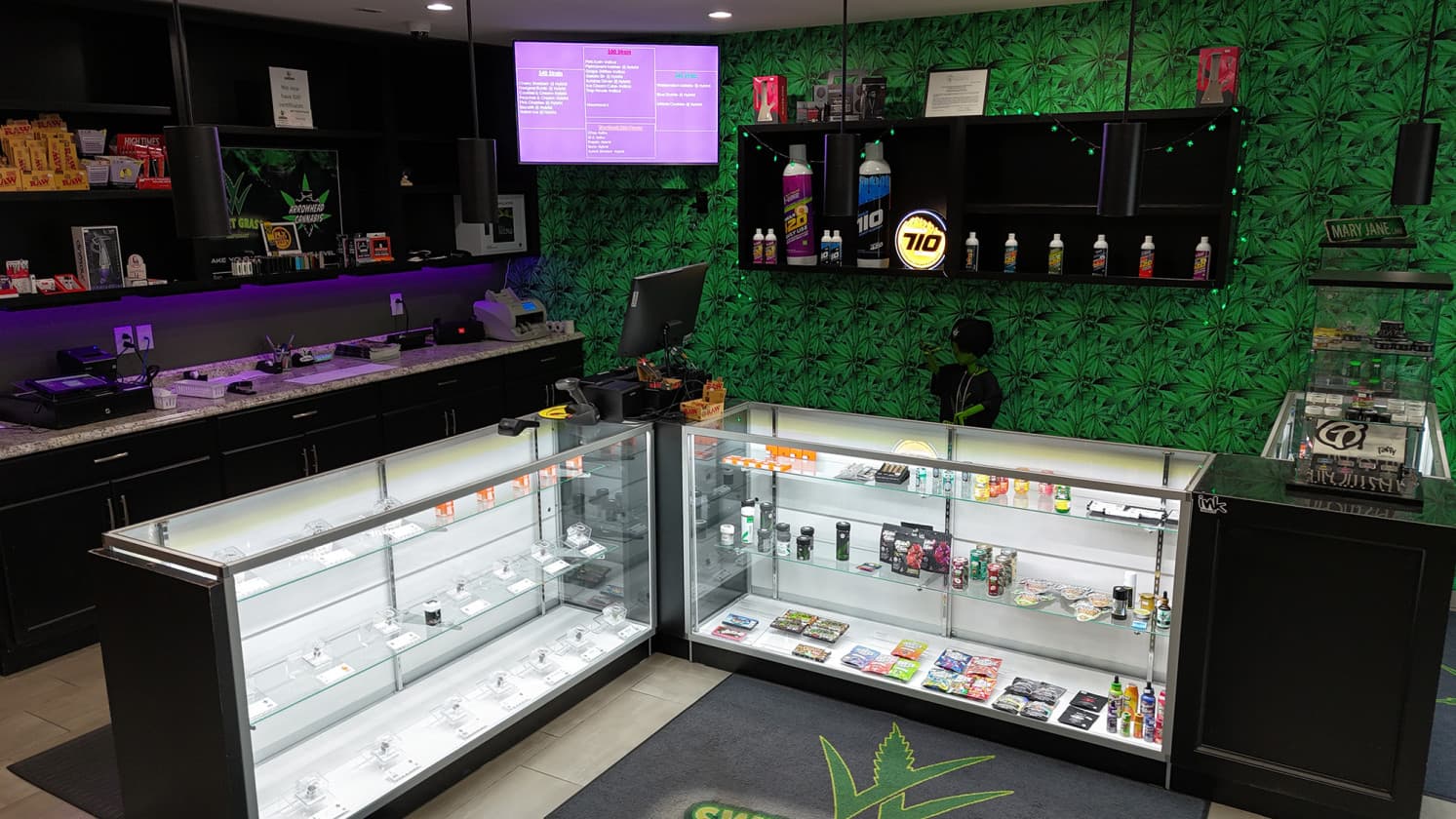 Inside Sweet Grass Dispensary