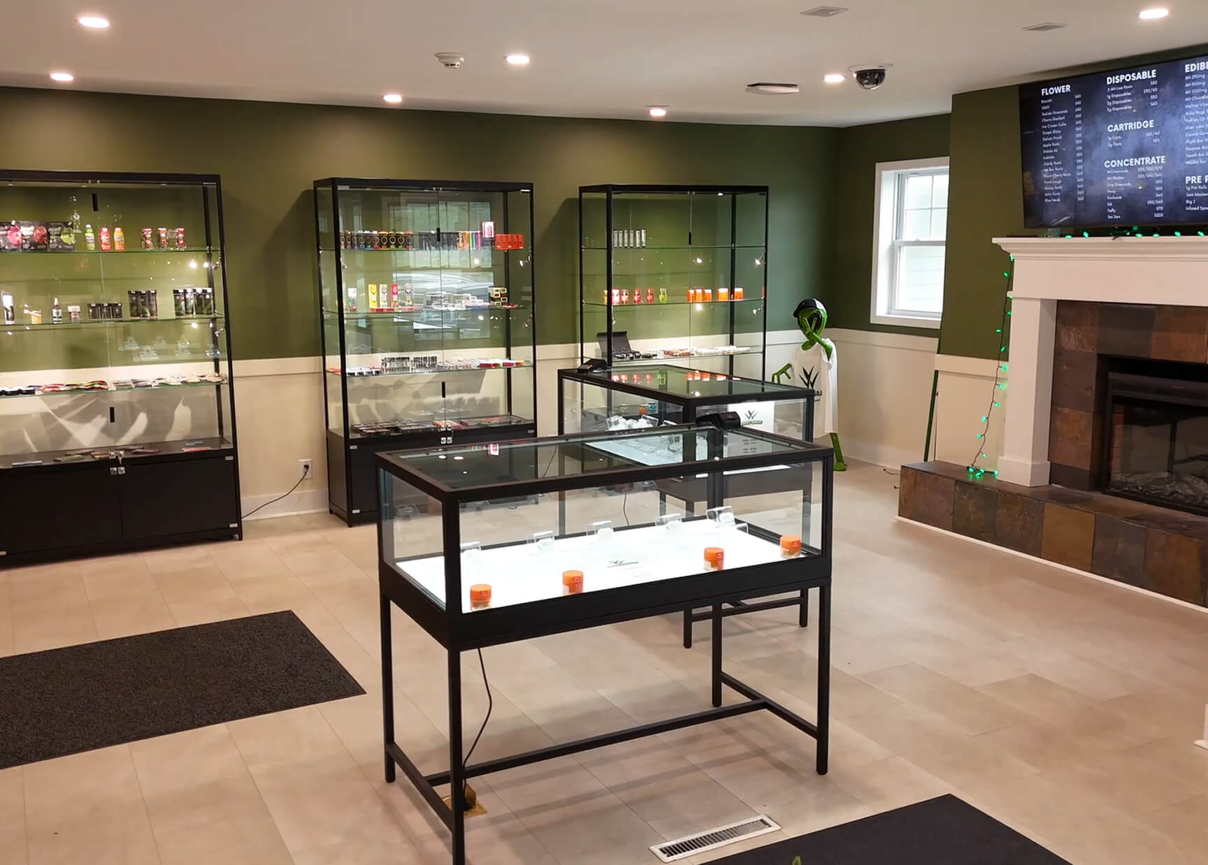 Inside the shop